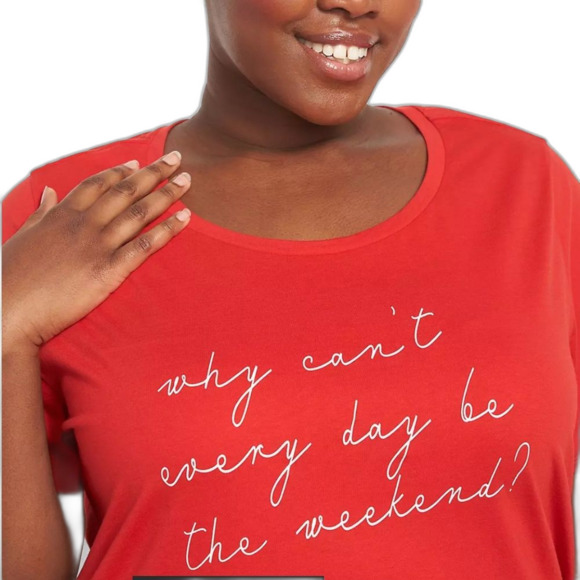 Cacique by Lane Bryant Comfy Cotton Tee & Short PJ Set - Picture 4 of 4